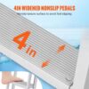VEVOR Removable Dock Ladder 5 Steps, 350 lbs Load Capacity, Pontoon Boat Ladder with 4'' Wide Step & Nonslip Mat for Ship/Lake/Pool/Marine Boarding