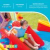 Intex 57453EP 9.75 Foot x 6.3 Foot x 53 Inch Multicolor Rainbow Slide Kids Inflatable Pool with Water Slide and Ring Toss for Children Ages 2 and Up Intex 57453EP 9.75 Foot x 6.3 Foot x 53 Inch Multicolor Rainbow Slide Kids Inflatable Pool with Water Slide and Ring Toss for Children Ages 2 and Up