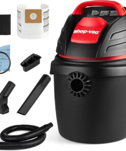 Shop-Vac 9303511 2.5 Gallon Wet Dry Vacuum, 2.5 Peak HP, 1.25 Inch Diameter x 4 Foot Hose, 12 Ft Cord Length, Wall Mounted, Includes Filters, Ideal for Jobsite, Garage, Car & Workshop