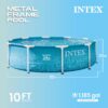 INTEX 28206EP 10Ft X 30In Beachside Metal Frame Above Ground Swimming Pool, Pool Only (Pump Not Included) INTEX 28206EP 10Ft X 30In Beachside Metal Frame Above Ground Swimming Pool, Pool Only (Pump Not Included)