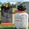 VEVOR FlashPure Sand Filter Pump, 12 in for Above Ground Pool, 0.5 HP 3000 GPH, Swimming Pool Filter System with Timer, 6X Faster Filtration, Media Installed, Leak-Resistant, Ready to Use Out of Box