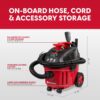 Vacmaster 4-Gallon 5 Peak HP Household Wet/Dry Vacuum - VF408B 1101