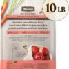 Merrick Healthy Grains Salmon and Brown Rice Freeze Dried Raw Coated Kibble, Natural High Protein Dog Food, 10 lbs.