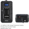 CyberPower EC650LCD Ecologic UPS Battery Backup and Surge Protector, 650VA/390W, 8 Outlets, ECO Mode, Compact, UL Certified