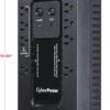 CyberPower EC550G Ecologic UPS Battery Backup and Surge Protector, 550VA/330W, 8 Outlets, ECO Mode, Compact, UL Certified