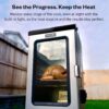 EAST OAK 30" Electric Smoker for Outdoors | Built-in Meat Probe Up to 6× Longer Smokes on a Single Load | Side Chip Loader for Smoking | Bigger Batches with 725 sq in Cooking Area, Mist Silver