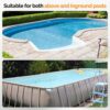 (2025 Upgrade) VINGLI Automatic Suction-Side Pool Vacuum Cleaner, Powerful Wall-Climbing Sweeper for Inground Pools, Includes 39.6ft Tangle-Free Hose (Blue&Gray)