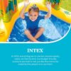 Intex Inflatable Dinosaur Play Center Outdoor Playhouse Inflatable Water Park with Kid Pool Slide, Water Sprayer, Waterfall, and 6 Balls, Multicolor