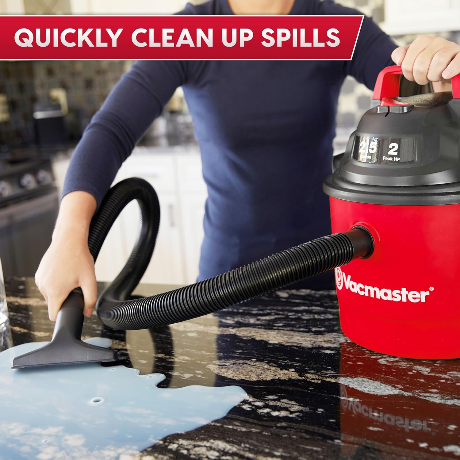 Vacmaster 2.5-Gallon* 2 Peak HP Wall Mountable Wet/Dry Vacuum – VOM205P 1101 Vacmaster 2.5-Gallon* 2 Peak HP Wall Mountable Wet/Dry Vacuum – VOM205P 1101 - Image 4
