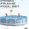 Intex 12ft X 30in Prism Frame Pool Set with Filter Pump