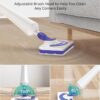 Professional Steam Mop Cleaner, 1300W Floor Steamer with Detergent Chamber, 25S Heat Up, Lightweight Steamer for Cleaning with 2 Washable Pads, Safe for Tiles, Upholstery, Carpet, Hardwood, Azure