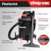 Shop-Vac 5761011 10 Gallon Wet/Dry Shop Vacuum, 4.5 Peak HP, 1.5 Inch Diameter x 7 Foot Hose, 12 Foot Cord, Ideal for Home, Garage, and Workshop Cleaning