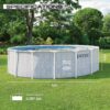 INTEX 26745EP 16ft X 48in Chevron Prism Frame Premium Above Ground Swimming Pool Set with 1500 GPH Filter Pump, Removable Ladder, Ground Cloth, Pool Cover INTEX 26745EP 16ft X 48in Chevron Prism Frame Premium Above Ground Swimming Pool Set with 1500 GPH Filter Pump, Removable Ladder, Ground Cloth, Pool Cover