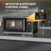 TOSHIBA Optichef Pro Air Fryer Combo Countertop Microwave Oven with Origin Inverter, ChefDefrost, 1.0 Cu.ft., 1000W, Black Stainless Steel, ML2-EC10SAITC(BS)