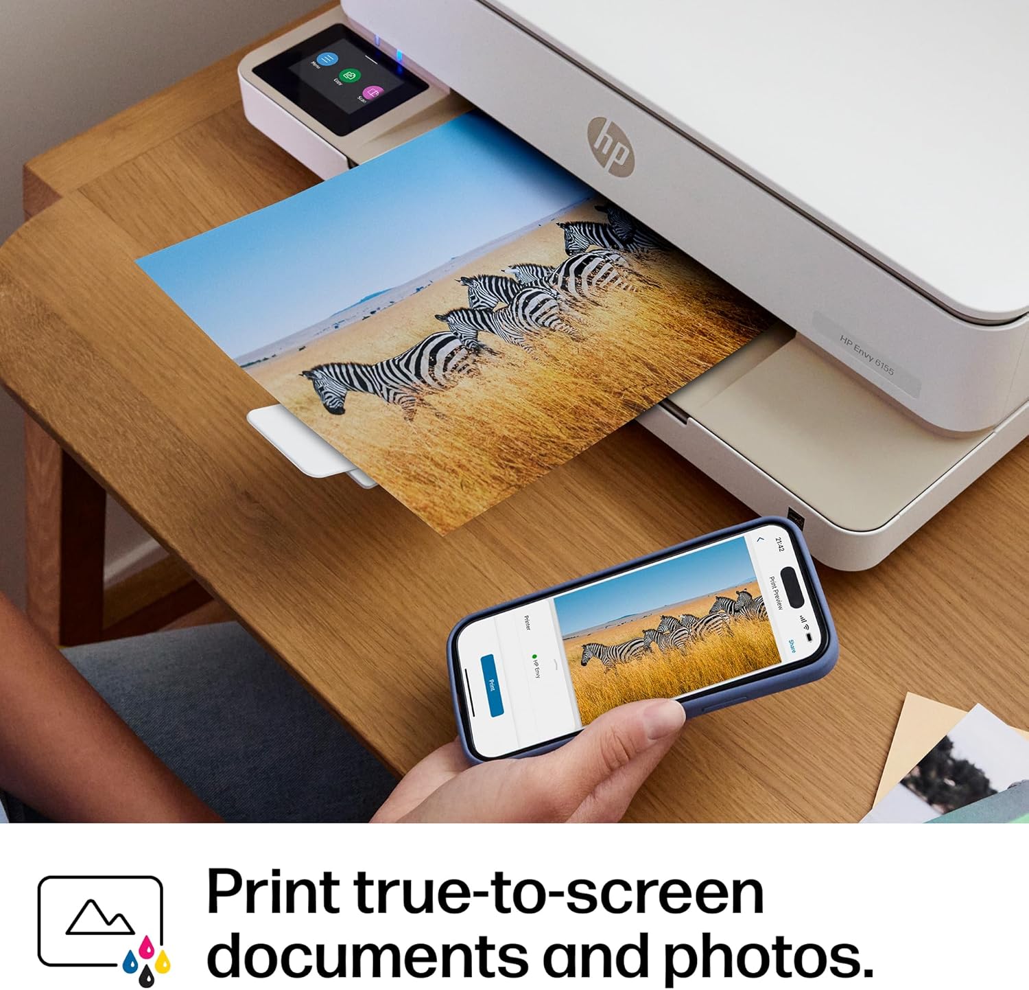 81qb7xEakML._AC_SL1500_.jpg HP Envy 6155 Wireless All-in-One Color Inkjet Printer, Print, Scan, Copy, Duplex Printing Best-for-Home, 3 Month Trial of Instant Ink Included, AI-Capable (C2WR7A) Portobello