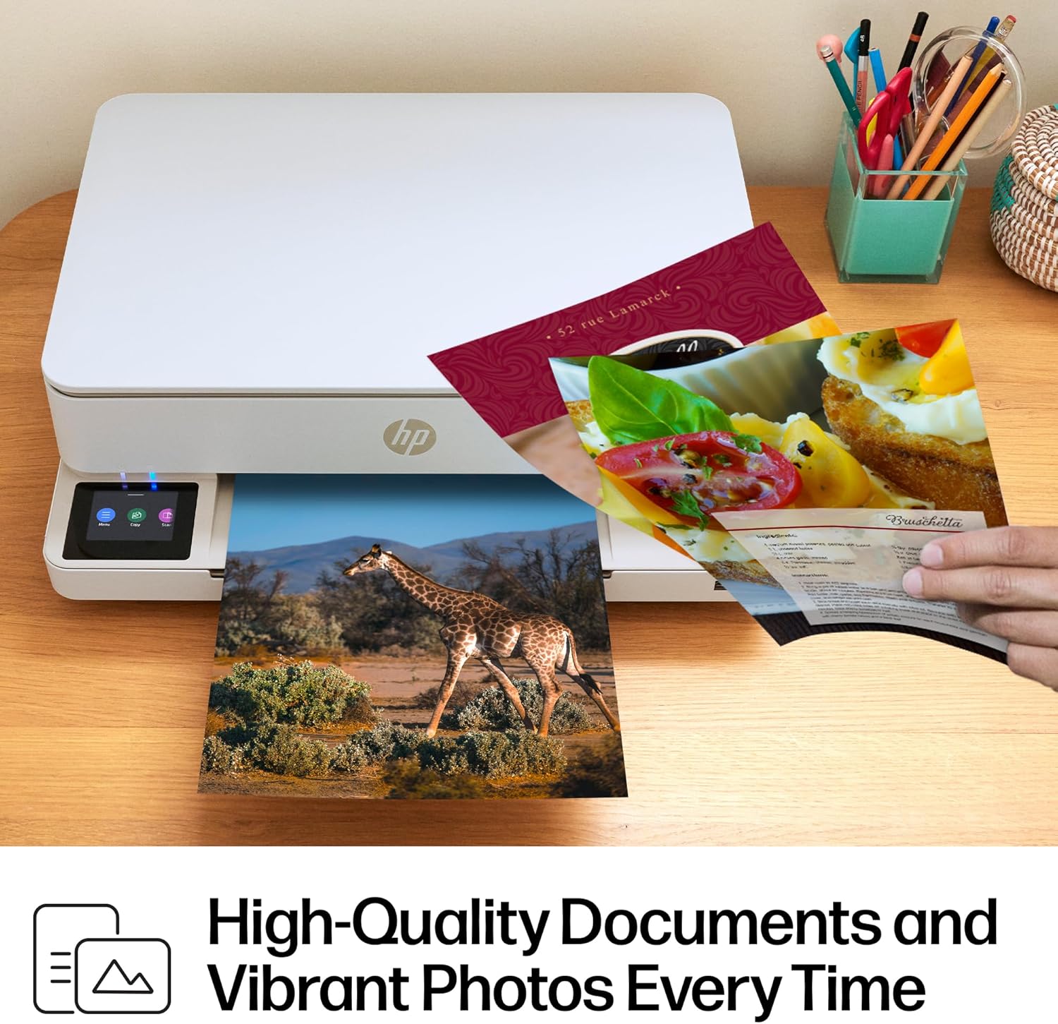 81quDubtX8L._AC_SL1500_.jpg HP Envy 6155 Wireless All-in-One Color Inkjet Printer, Print, Scan, Copy, Duplex Printing Best-for-Home, 3 Month Trial of Instant Ink Included, AI-Capable (C2WR7A) Portobello