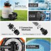 VEVOR FlashPure Sand Filter Pump, 14 in for Above Ground Pool, 0.75 HP 3500 GPH, Swimming Pool Filter System with Timer, 6X Faster Filtration, Media Installed, Leak-Resistant, Ready to Use Out of Box VEVOR FlashPure Sand Filter Pump, 14 in for Above Ground Pool, 0.75 HP 3500 GPH, Swimming Pool Filter System with Timer, 6X Faster Filtration, Media Installed, Leak-Resistant, Ready to Use Out of Box