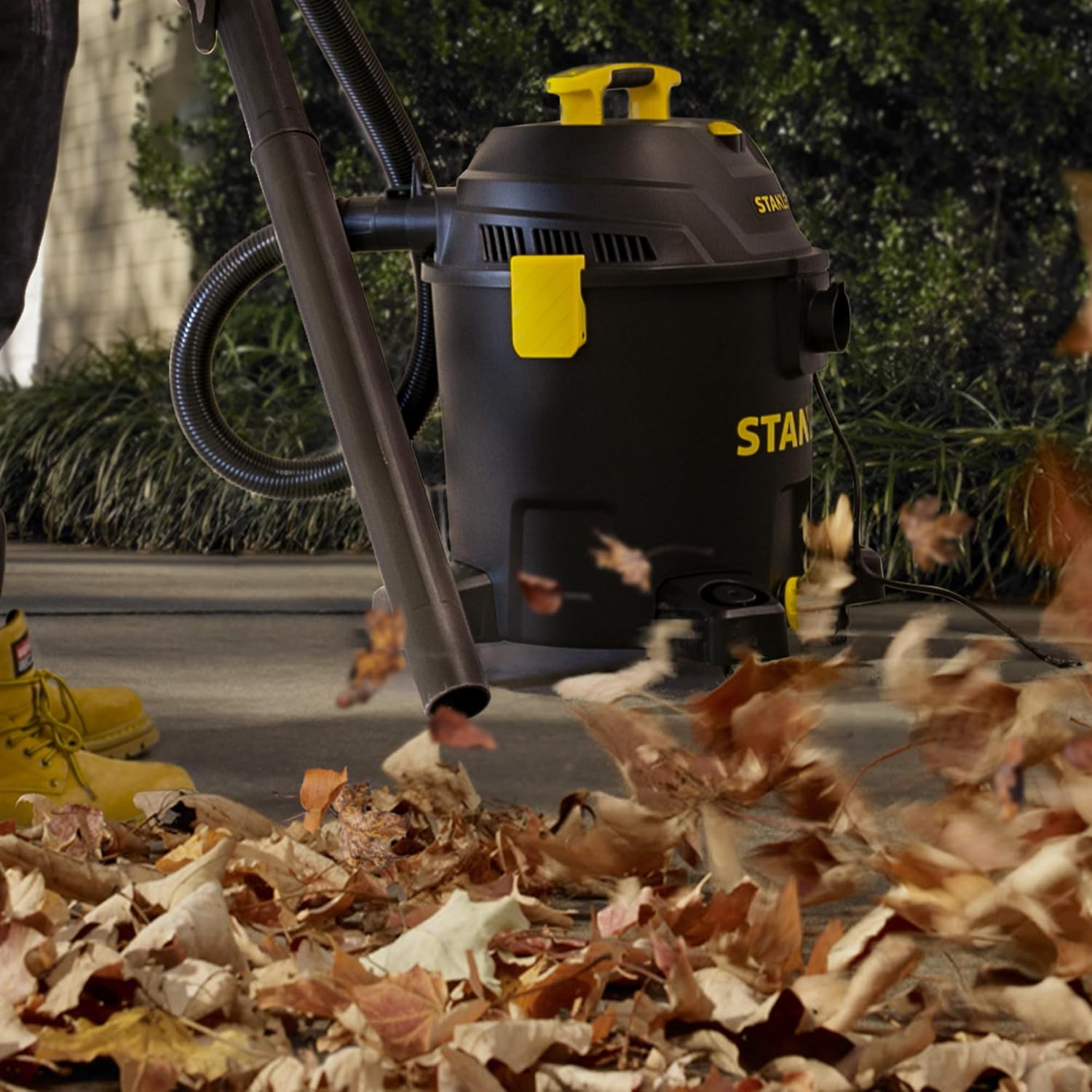 STANLEY 10 Gallon Wet Dry Vacuum, 6 Peak HP Poly Built-in Drain Shop Vac Blower with Powerful Suction, Multifunctional Shop Vacuum W/ 6 Horsepower Motor for Job Site, Garage, Basement, Van, Workshop STANLEY 10 Gallon Wet Dry Vacuum, 6 Peak HP Poly Built-in Drain Shop Vac Blower with Powerful Suction, Multifunctional Shop Vacuum W/ 6 Horsepower Motor for Job Site, Garage, Basement, Van, Workshop - Image 7