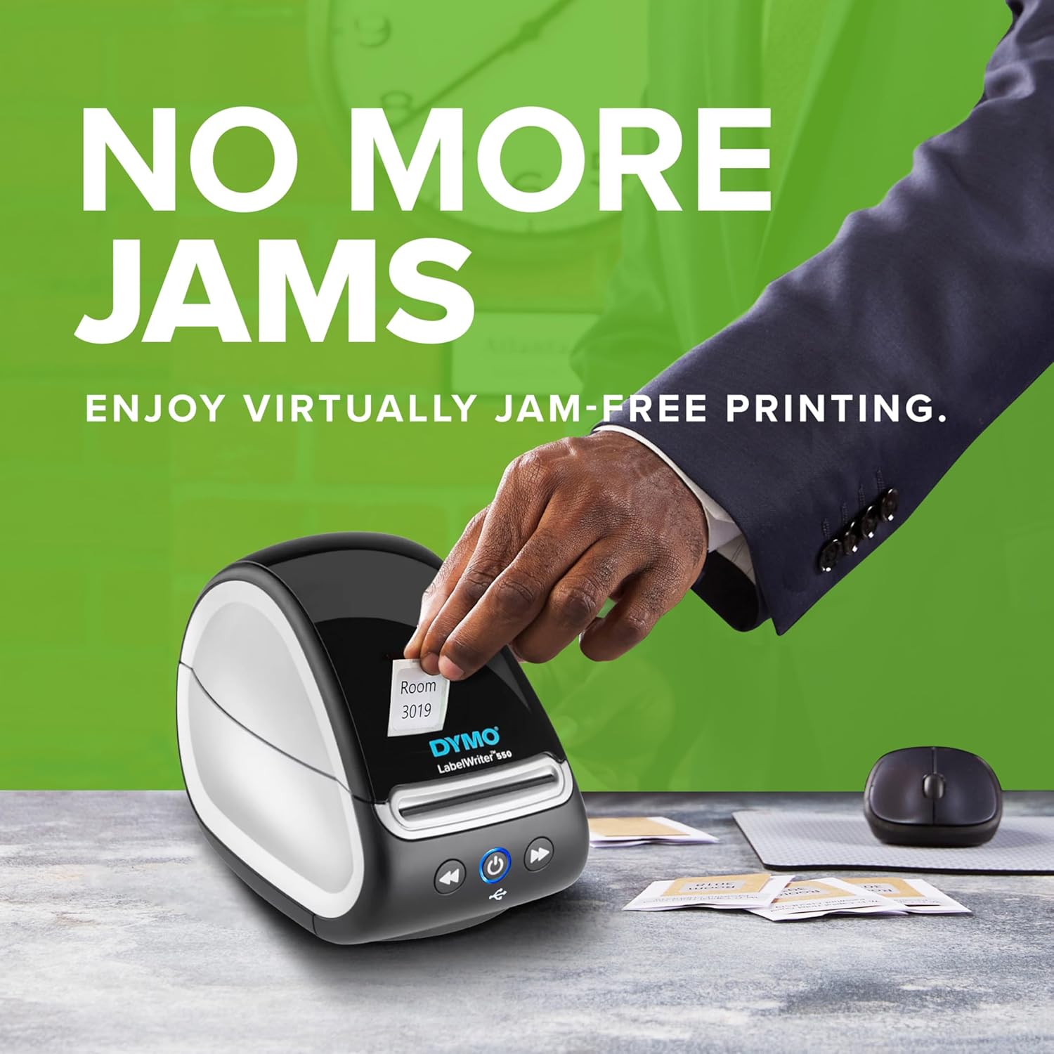 81t9k4ViW8L._AC_SL1500_.jpg DYMO LabelWriter 550 Series Label Printer with Dymo-Branded Label Compatibility Automatic Recognition Low Waste Optimized Direct Thermal Printing and Plastic-Free Packaging