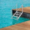 VEVOR Dock Stairs 4 Steps, 500lbs Load Pool Steps, Adjustable Height Aluminum Dock Ladders, Pontoon Boat Ladder with Handrails & Widen Nonslip Pedals for Lake/Pool/Marine Boarding/RV/House VEVOR Dock Stairs 4 Steps, 500lbs Load Pool Steps, Adjustable Height Aluminum Dock Ladders, Pontoon Boat Ladder with Handrails & Widen Nonslip Pedals for Lake/Pool/Marine Boarding/RV/House