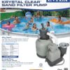 Intex Krystal Clear Sand Filter Pump for Above Ground Pools, 2800 GPH Pump Flow Rate, 110-120V with GFCI Intex Krystal Clear Sand Filter Pump for Above Ground Pools, 2800 GPH Pump Flow Rate, 110-120V with GFCI