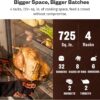 EAST OAK 30" Electric Smoker for Outdoors | Built-in Meat Probe Up to 6× Longer Smokes on a Single Load | Side Chip Loader for Smoking | Bigger Batches with 725 sq in Cooking Area, Mist Silver