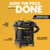 Vacmaster Professional 6 Gallon 4.5 Peak HP Wet/Dry Vacuum with Self-Cleaning Filter System - VDK611PF 0201