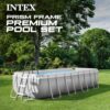 INTEX 26791EH Prism Frame Premium Rectangular Above Ground Swimming Pool Set: 16ft x 8ft x 42in – Complete Set Includes 1000 GPH Cartridge Filter Pump INTEX 26791EH Prism Frame Premium Rectangular Above Ground Swimming Pool Set: 16ft x 8ft x 42in – Complete Set Includes 1000 GPH Cartridge Filter Pump