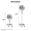 PELONIS Oscillating Pedestal Fan with Remote Standing Fan for Bedroom 3 Speeds 23 dB Ultra Quiet 80 ft Airflow PELONIS Oscillating Pedestal Fan with Remote Standing Fan for Bedroom 3 Speeds 23 dB Ultra Quiet 80 ft Airflow