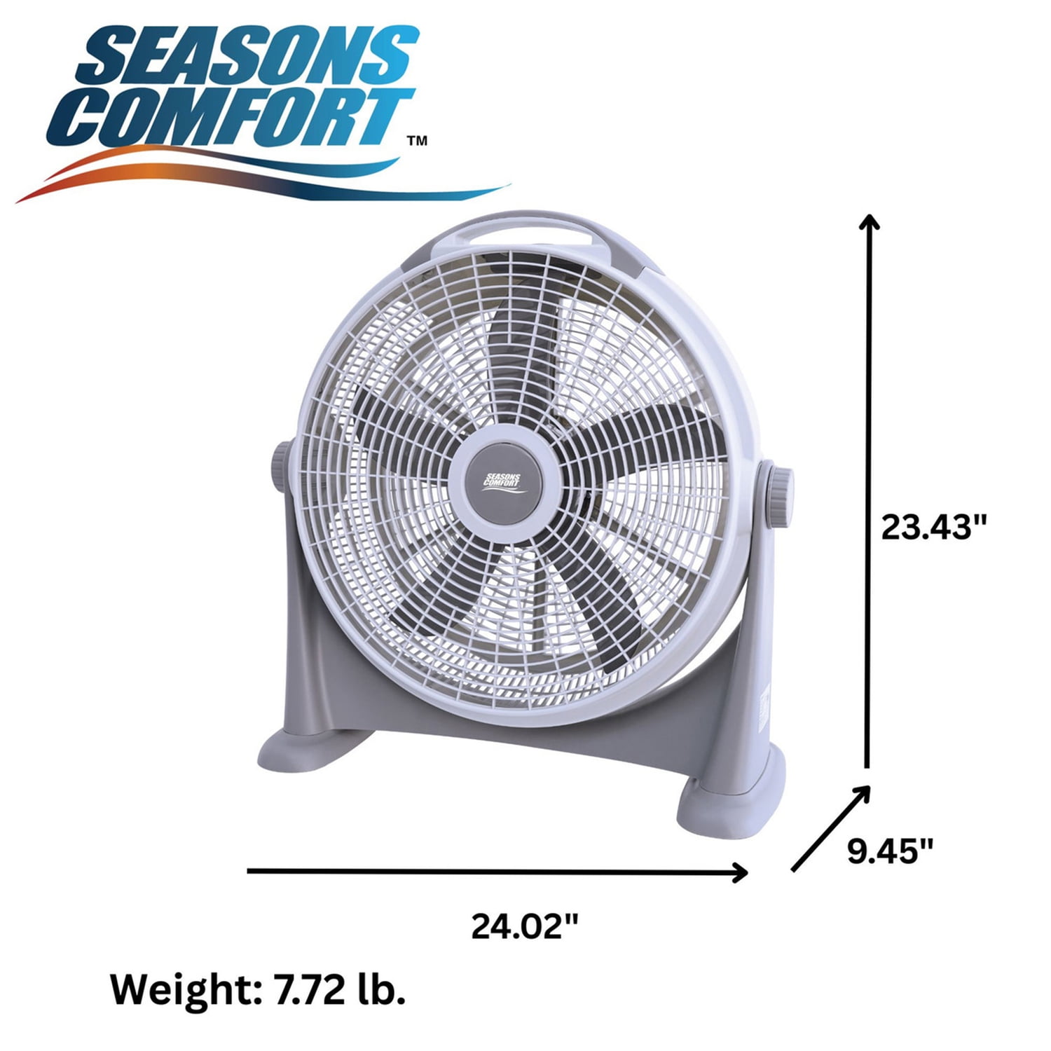 829ec41b-73dd-4ae9-a920-3ab1e11cd83d.7209258bffe7cf2dca5a88462cd1090e.jpeg Seasons Comfort 20-In. 3-Speed High-Velocity Heavy-Duty Air-Circulator Floor Fan with 340° Tilting Head