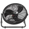 Caterpillar® Fan 20" High-Velocity 4-Speed Shroud Metal Floor Fan, 5200 CFM, Black