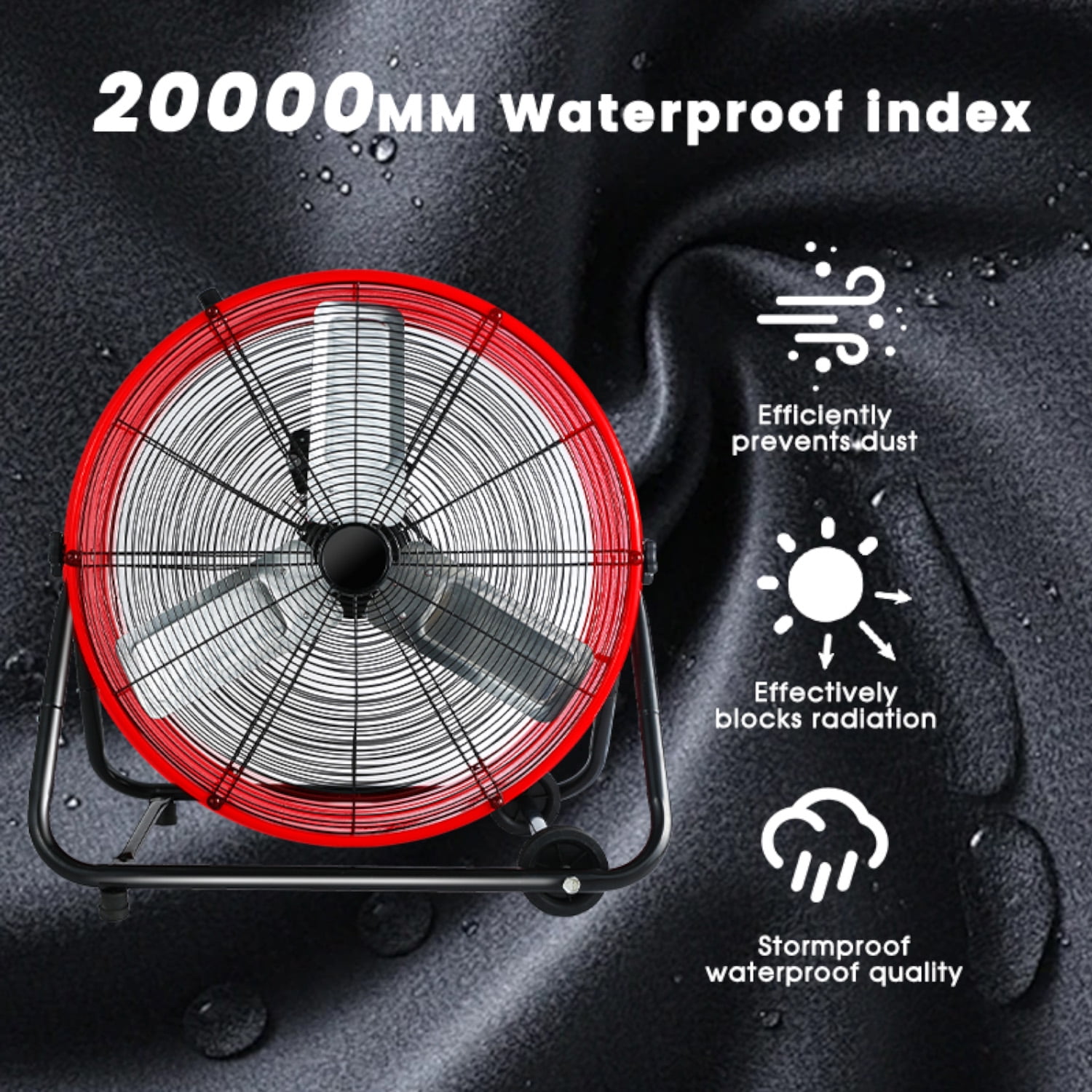 85150a82-9062-4dd6-bb07-75ef705838fa.56bf101f9c62d10c836e03083d144c65.jpeg Industrial Fan 24 Inch Heavy Duty Drum 3 Speed 8100 CFM Air Circulation High Velocity Fan For Warehouse, Workshop, Factory, Commercial, Residential and Greenhouse Red
