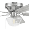 Better Homes & Gardens Wyndham 52'' Brushed Nickel Classic E26/ST19 LED Hugger Ceiling Fan