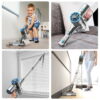 TASVAC Cordless Vacuum, 25Kpa Lightweight Stick Vacuum for Carpet Hardwood Floors Pet Hair