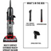 Dirt Devil Bagless Upright Vacuum Cleaner, Multi-Surface Extended Reach, {et Friendly, for Hard Floor & Carpet, Attachments & Tools, UD76310V, Black Dirt Devil Bagless Upright Vacuum Cleaner, Multi-Surface Extended Reach, {et Friendly, for Hard Floor & Carpet, Attachments & Tools, UD76310V, Black