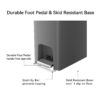 Better Homes & Gardens Slim Kitchen Trash Can, 10.5 Gallon Plastic Step Garbage Bin with Soft Close Lid, Gray
