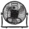 Caterpillar® 14" High-Velocity 3-Speed Metal Floor Fan, 2000 CFM, Black