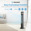 Pelonis 40-Inch Black Oscillating Tower Fan with Remote Control