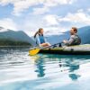 INTEX Seahawk Inflatable Boat Series: Includes Boat Oars and High-Output Pump - Fishing Rod Holders - Gear Pouch