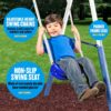 SuperDisc Swing Set with SuperDisc Swing. 5 User Capacity, Easy Assembly, Metal Frame Backyard Playground Set for Kids. with Padded Frame Legs for Safety. 148" L x 93" W x 74" H, by XDP Recreation SuperDisc Swing Set with SuperDisc Swing. 5 User Capacity, Easy Assembly, Metal Frame Backyard Playground Set for Kids. with Padded Frame Legs for Safety. 148" L x 93" W x 74" H, by XDP Recreation