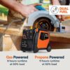 Generac 5,200-Watt Dual-Fuel Portable Inverter Generator - Gas and Propane Compatible - Quiet Operation - Clean, Stable Power - CA Compliant - Great for Home Backup, Camping, and RV Use