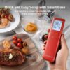 ThermoMaven Smart Bluetooth Wireless Meat Thermometer, 10X Enhanced Sub-1G Signal and Stability, Standalone Display Base, Certified Accuracy ±0.5°F, WiFi Unlimited Range for BBQ, Oven, Smoker, Grill