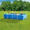 INTEX Rectangular Frame 14 ft 9 in x 7 ft 3 in x 33 in Above Ground Pool, Swimming Pool with Steel Frame, Pump Not Included INTEX Rectangular Frame 14 ft 9 in x 7 ft 3 in x 33 in Above Ground Pool, Swimming Pool with Steel Frame, Pump Not Included