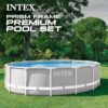 Intex 26719EH Prism Frame Premium Above Ground Swimming Pool Set: 14ft x 42in – Includes 1000 GPH Cartridge Filter Pump – SuperTough Puncture Resistant – Rust Resistant – 3357 Gallon Capacity
