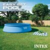 Intex Easy Set 18 Foot by 48 Inch Round Inflatable Above Ground Swimming Pool with Filter Pump, Ladder, Pool Cover, and 6 Pack Filter Cartridges, Blue