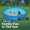 Bestway Steel Pro MAX 12’ x 30" Above Ground Pool, Round Metal Frame Outdoor Swimming Pool for Backyard, Blue, Pool ONLY Bestway Steel Pro MAX 12’ x 30" Above Ground Pool, Round Metal Frame Outdoor Swimming Pool for Backyard, Blue, Pool ONLY