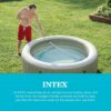 INTEX Rechargeable Handheld Pool Vacuum Cleaner with 94” Telescoping Pole, 2 Brush Heads, & Shaft Adapter for PureSpas & Pools