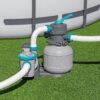 Bestway 1,500 Gallon Sand Filter Pump for 300 to 11,200 Gallon Above Ground Outdoor Swimming Pools with ChemConnect Clean Water Dispenser