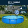 Bestway Steel Pro MAX 12’ x 30" Above Ground Pool, Round Metal Frame Outdoor Swimming Pool for Backyard, Blue, Pool ONLY Bestway Steel Pro MAX 12’ x 30" Above Ground Pool, Round Metal Frame Outdoor Swimming Pool for Backyard, Blue, Pool ONLY