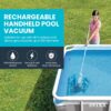 INTEX Rechargeable Handheld Pool Vacuum Cleaner with 94” Telescoping Pole, 2 Brush Heads, & Shaft Adapter for PureSpas & Pools